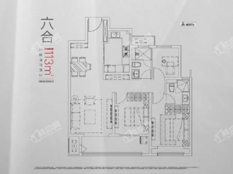 融创工润淮海壹號·六樟台户型图